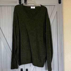 Men's Olive Green-Long Sleeve Sweater